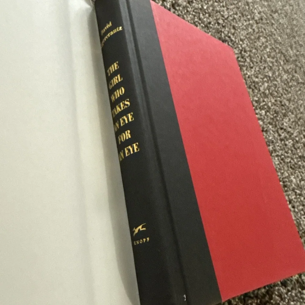 1st Edition GIRL WHO TAKES AN EYE FOR EYE David Lagercrantz Millennium‎ HC BOOK